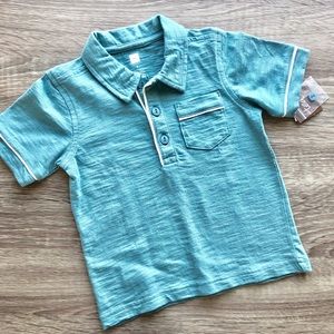 NWT Tea Collection size 3T piped polo